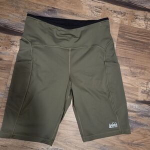 Women's Olive Green Performance Bike Shortshome. REI